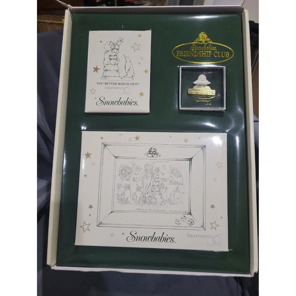 Vintage 1998-1999 Snowbabies Friendship Club Department 56 Club Exclusive